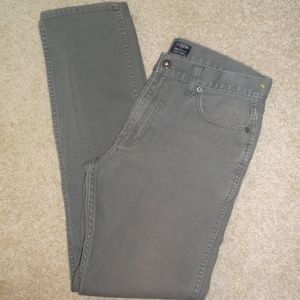 J CREW Cotton Canvas skinny Gray